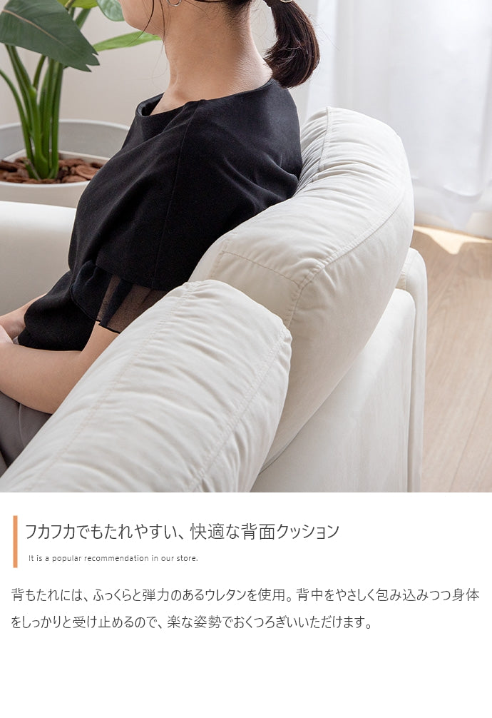 ソファー 2人掛け 2点セット Ally 2人掛けベロアソファ+オットマン ローソファー