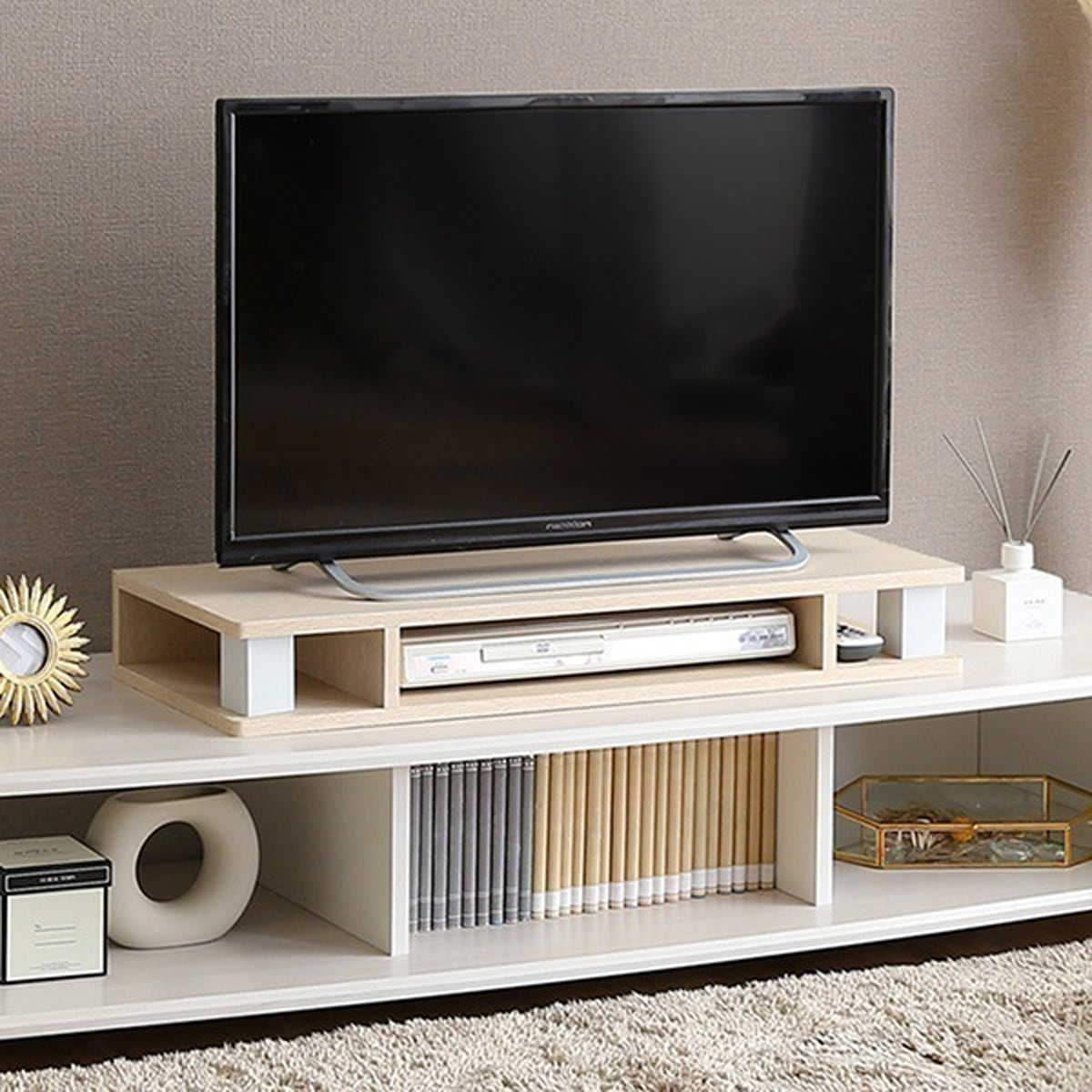 テレビ台 さわやかなモニター台80cm幅 モニター台 木製 幅80cm 机上台 コンパクト パソコン
