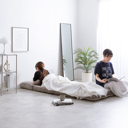 ベッド Lara リクライニングソファベッド すのこベッド パイプベッド 幅100×奥行73cm 完成品 スチール