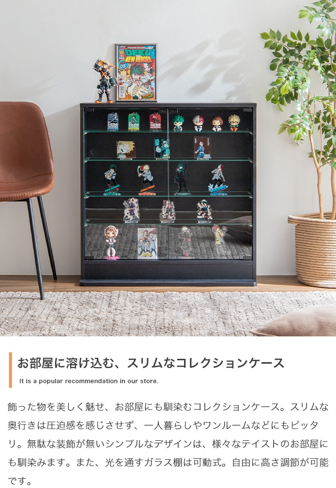 コレクションラック 幅80cm×奥行18cm Legen コレクションケース 幅80cm