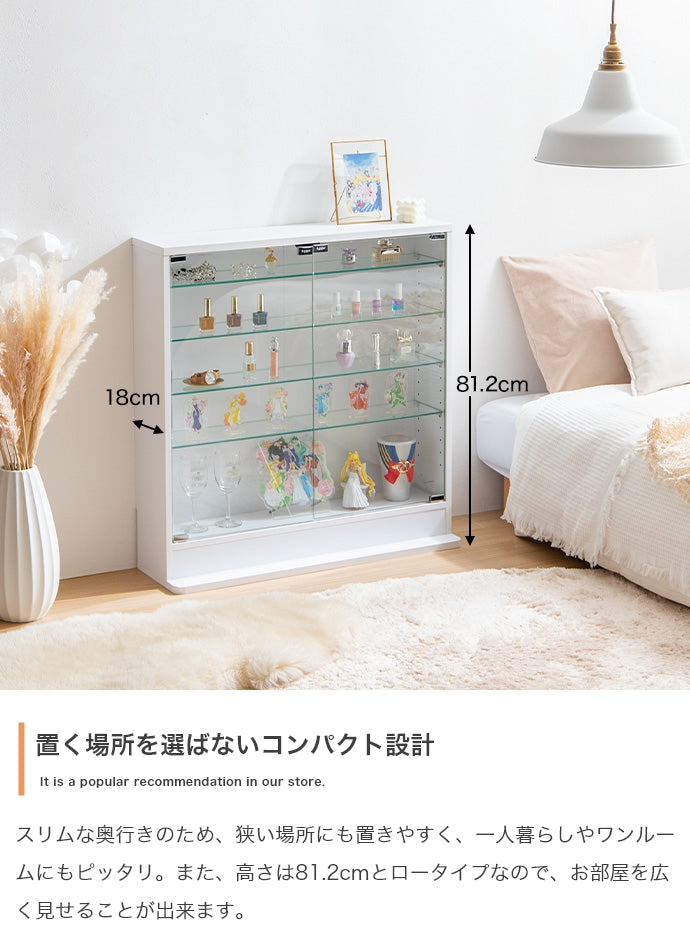 コレクションラック 幅80cm×奥行18cm Legen コレクションケース 幅80cm