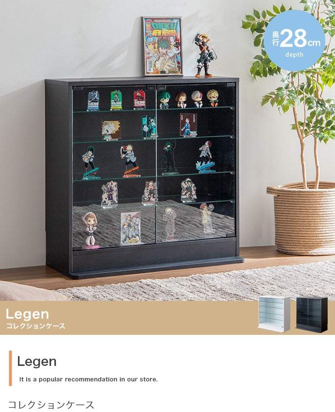 コレクションラック 幅80cm×奥行28cm Legen コレクションケース 幅80cm