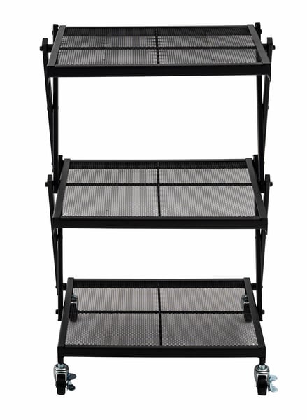 ストレージ フォールディングラック 幅45×奥行34×高さ53cm リビング収納 3段 折りたたみ