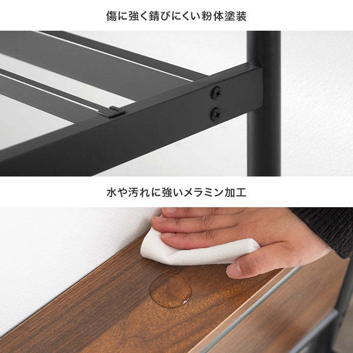 ベッド シングル コンセント&宮棚付きパイプベッド すのこベッド パイプベッド ベット 棚付き