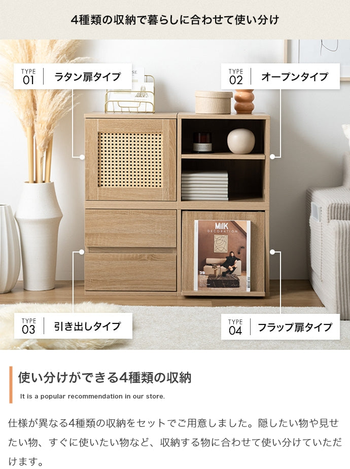 リビング収納 4点セット カラーボックス