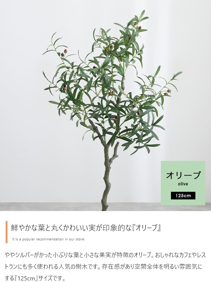 フェイクグリーン・オブジェ フェイクグリーン 高さ125cm Nature 光触媒人工観葉植物