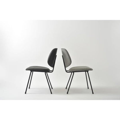 ダイニングチェア 幅50×奥行58×高さ81cm ダイニング家具 完成品 ブラック レザー