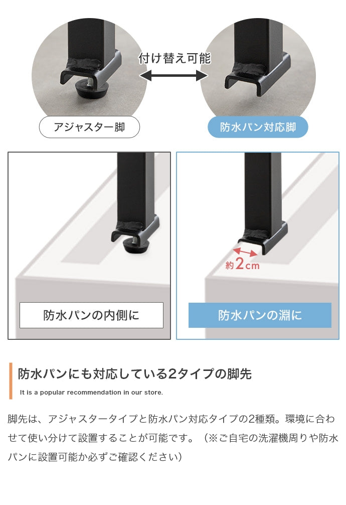 ラック 幅60cm Seina 突っ張りランドリーラック リビング収納 突っ張り