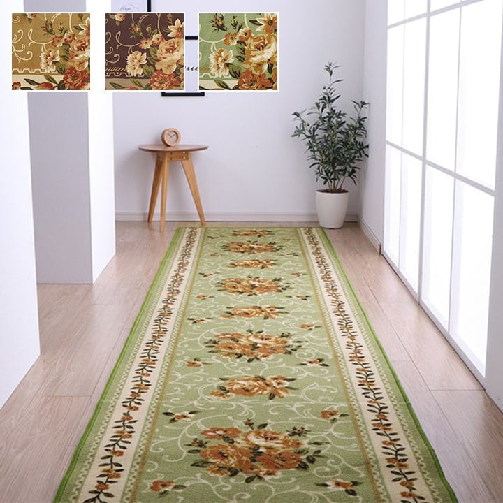 キッチンマット 撥水キャンベル マット BE 44X180 44×180cm ラグマット カーペット