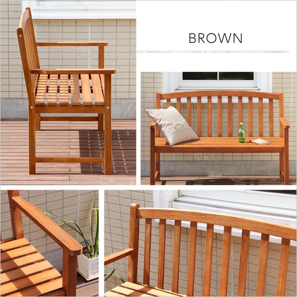 チェア アカシア 木製ベンチ (木製 ガーデンベンチ) 128.5x58.5x90cm ベンチ 木製