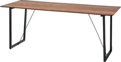 ルカ ダイニングテーブル 幅180×奥行80×高さ73cm ダイニング家具 オーク ウォールナット スチール