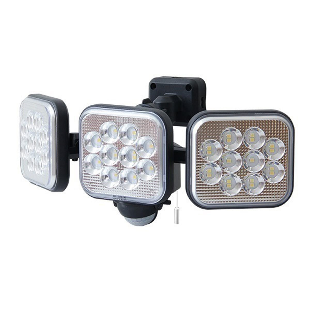 照明 14W×3灯 フリーアーム式LEDセンサーライト LEDセンサーライト 14W 3灯 アーム式