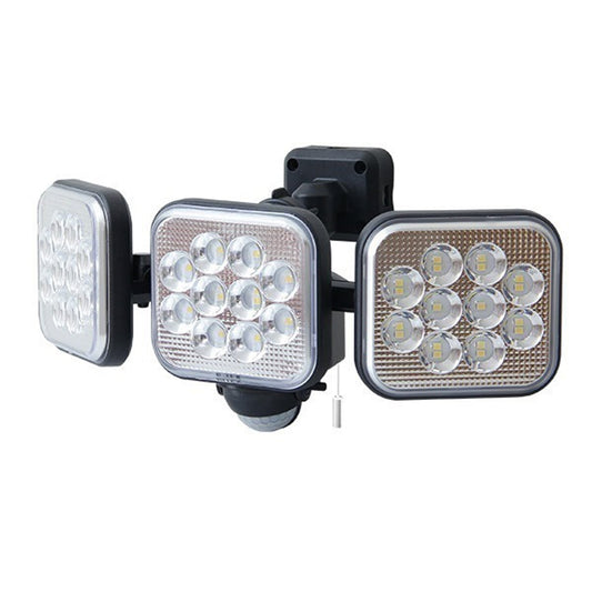照明 14W×3灯 フリーアーム式LEDセンサーライト LEDセンサーライト 14W 3灯 アーム式