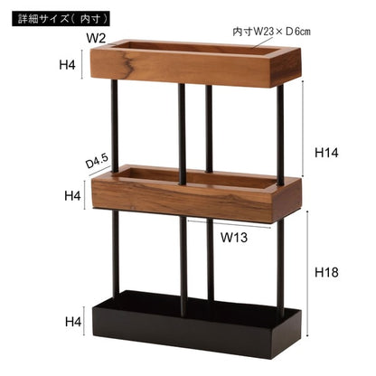 カサタテ 傘立て 幅27×奥行10×高さ40cm 玄関収納 完成品 組立不要 スリム 薄型 おしゃれ