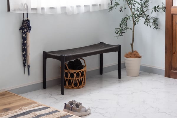 ペーパーコードベンチ 幅105×奥行36×高さ46cm チェア ダイニングチェア デザインチェア