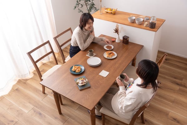 ダイニングテーブル 幅150×奥行80×高さ72cm ダイニング家具 ブラウン グレー 長方形 四角