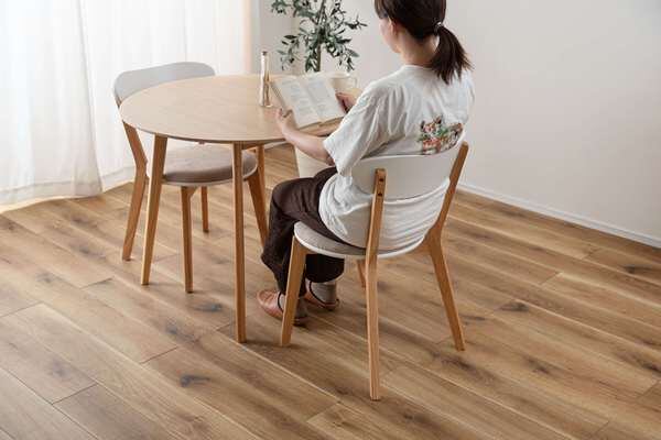 ダイニングチェア 幅47×奥行55×高さ75cm ダイニング家具 ベージュ グレー ダイニングセット 天然木