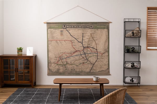 アート タペストリー 幅162×奥行2.5×高さ128cm 日用品 完成品 組立不要