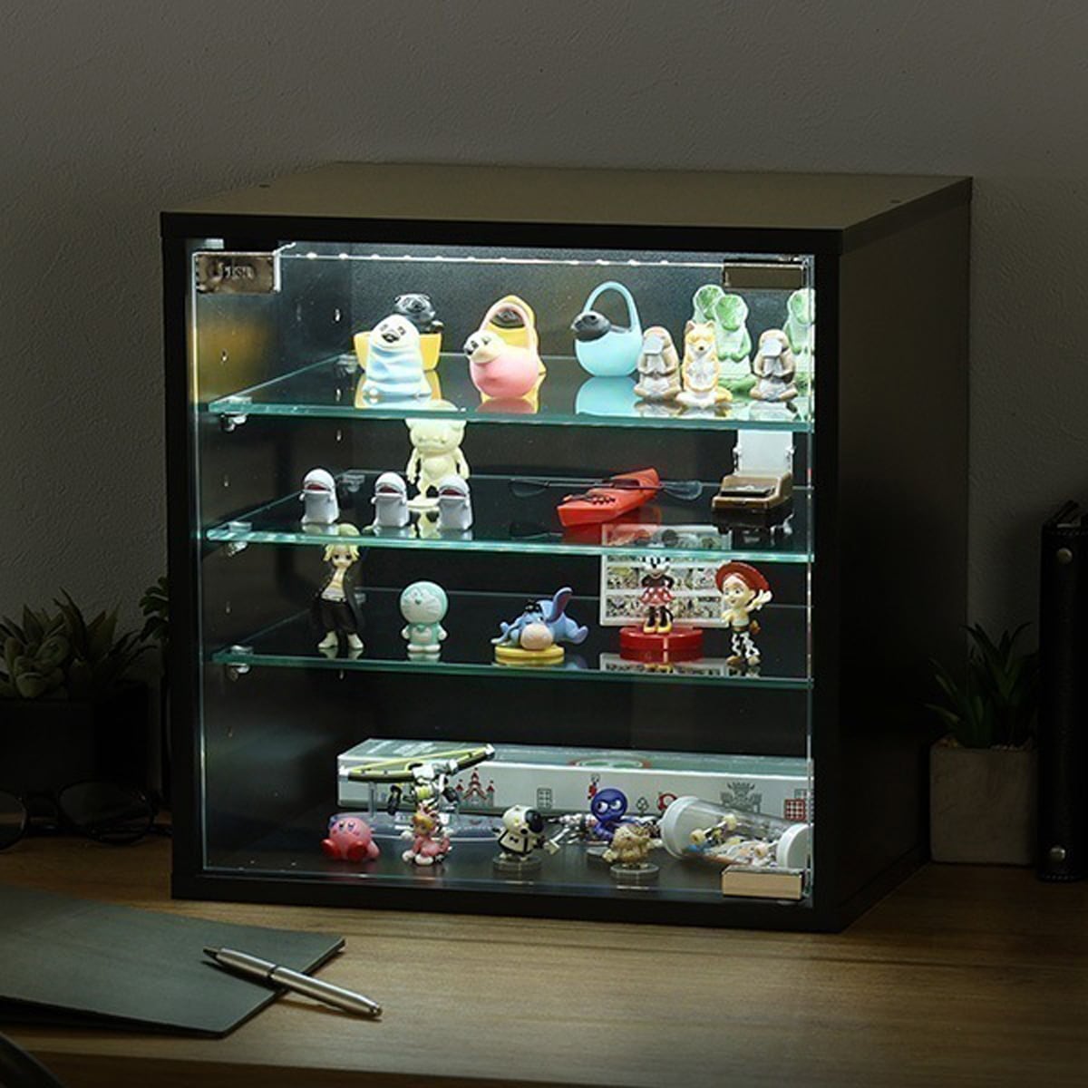 コレクションキューブラック 深型タイプ LEDセット コレクション ラック キューブラック 推し活