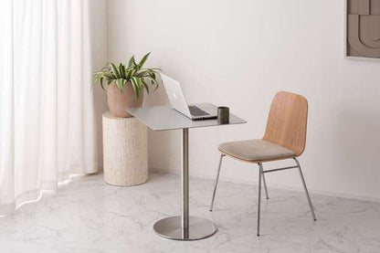 ダイニングテーブル カフェテーブル スクエア 幅60×奥行60×高さ72cm ダイニング家具 シルバー