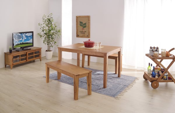 アルンダ ダイニングテーブル 幅180×奥行85×高さ72cm ダイニング家具 ダイニングセット