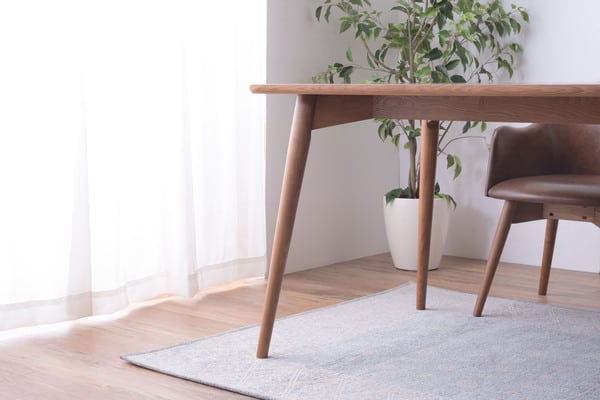 カラメリ ダイニングテーブル 幅150×奥行80×高さ72cm ダイニング家具 ブラウン ナチュラル