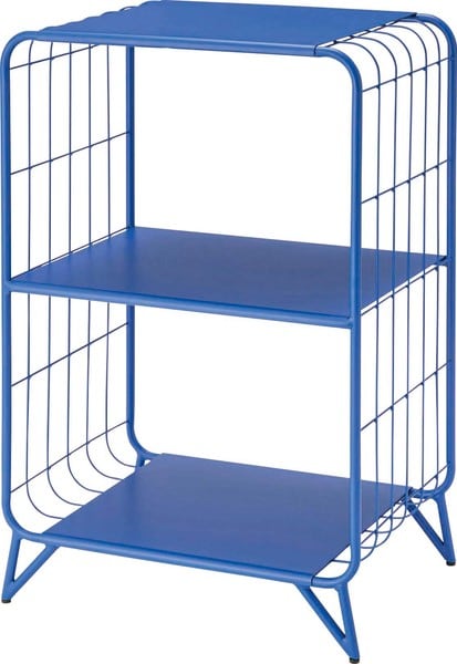 ストレージ シェルフ 幅47.5×奥行36.5×高さ73cm リビング収納 3段 完成品 スチール