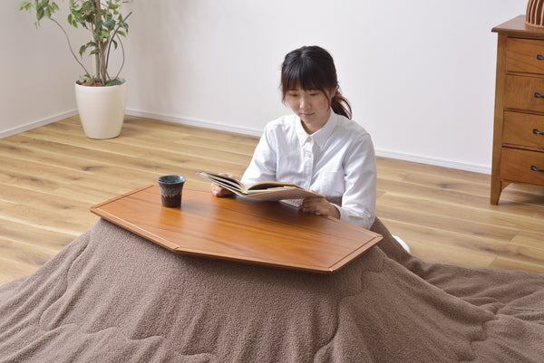コタツ 幅80×奥行50×高さ36.5cm こたつテーブル こたつセット コタツテーブル ライトブラウン 天然木