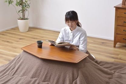 コタツ 幅80×奥行50×高さ36.5cm こたつテーブル こたつセット コタツテーブル ライトブラウン 天然木