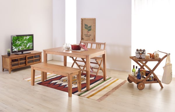 アルンダ ダイニングテーブル 幅180×奥行85×高さ72cm ダイニング家具 ダイニングセット