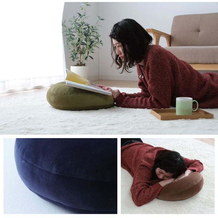 MO-RU(モール) 40丸セアテ ブラック 40X6 40R×6cm 日用品 伸縮 グリーン