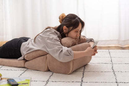 フロアチェア TV枕座布団付M 幅40×奥行48×高さ27cm ダイニングチェア 回転チェア