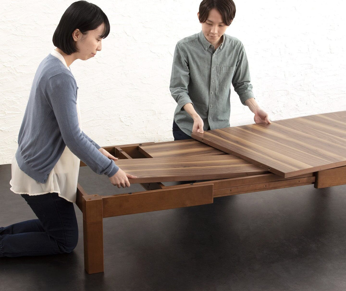 こたつ 3段階伸縮こたつテーブル ワイデンアルファ2 長方形 80×120~180cm こたつセット