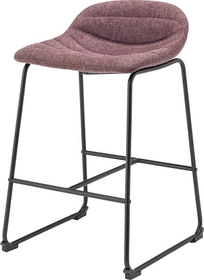 ダイニングチェア カウンターチェア 幅48.5×奥行50×高さ77.5cm ダイニング家具 パープル スチール