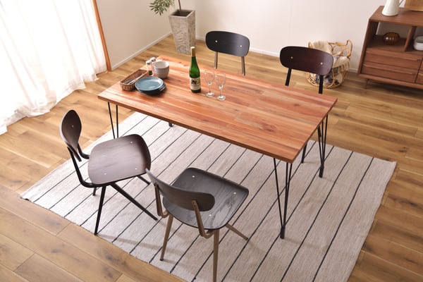 ダイニングチェア チェア 幅46×奥行50×高さ78cm ダイニング家具 完成品 組立不要 ブラック