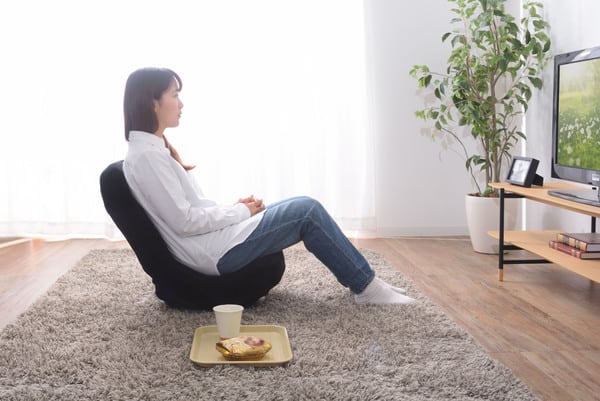 フロアチェア コンパクト回転チェア 幅42.5×奥行49×高さ49cm チェア ダイニングチェア