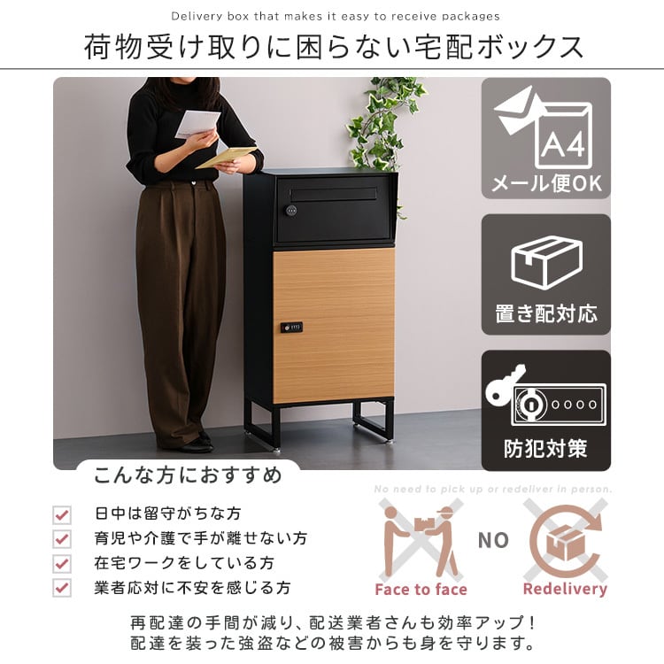 ラック 宅配ボックス ワイドロータイプ 2ボックス 玄関収納 シューズラック 下駄箱 靴箱