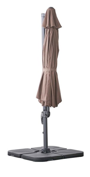 ガーデン & リゾート ガーデンパラソル 幅345×奥行410×高さ260cm エクステリア グレー
