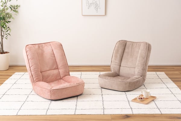 フロアチェア 幅54×奥行64×高さ55cm チェア ダイニングチェア デザインチェア 回転チェア