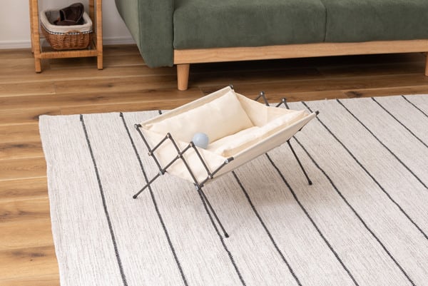 フォールディングペットベッド 幅50×奥行41×高さ26cm ベッド すのこベッド パイプベッド