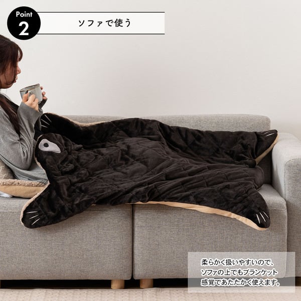 アニマルサンドクッション 日用品 完成品 組立不要 クッション サンド アニマル キャット キツネ