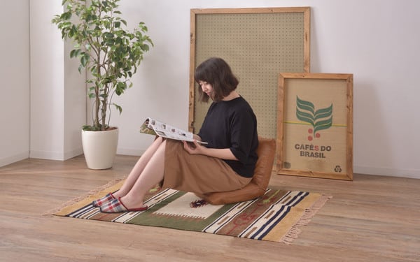 フロアチェア カックンリクライナー 幅38×奥行38×高さ36cm
