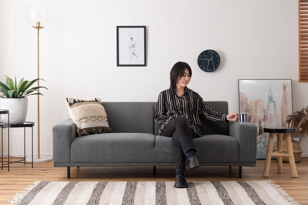 ソファ脚(5本セット) 幅3×奥行3×高さ13cm ソファー ローソファー フロアソファー