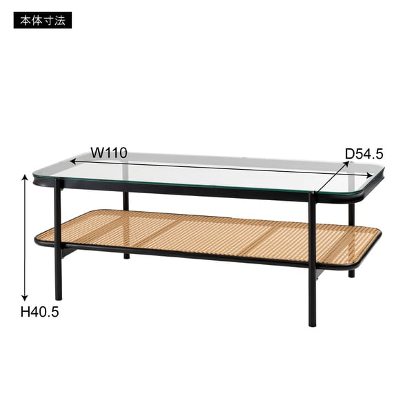 リビングテーブル 幅110×奥行54.5×高さ40.5cm テーブル ローテーブル センターテーブル