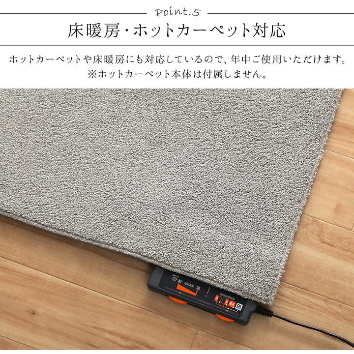 ラグ クレイド 4畳 BK 190X290 190×290cm ラグマット カーペット 絨毯 抗菌