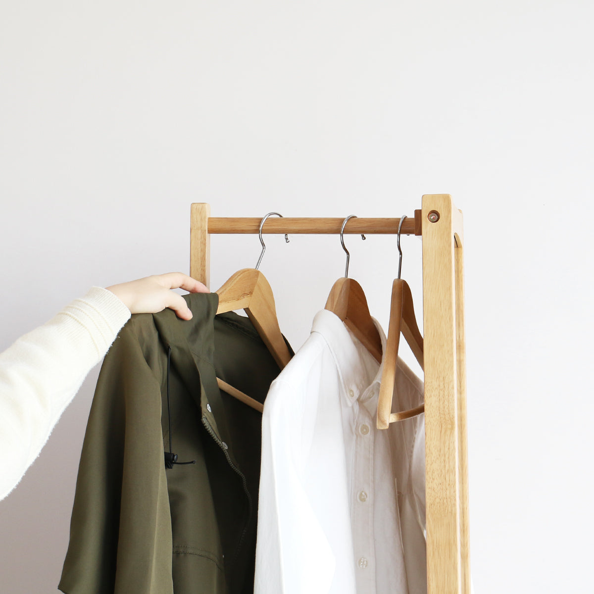 ラック Turn Mirror Hanger -cluto- ハンガーラック コートハンガー
