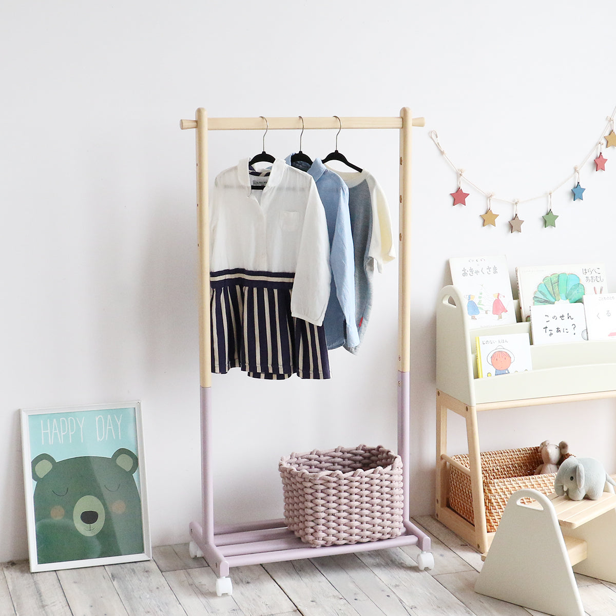 ラック Kids Hanger Rack -mill- ハンガーラック コートハンガー 衣類収納