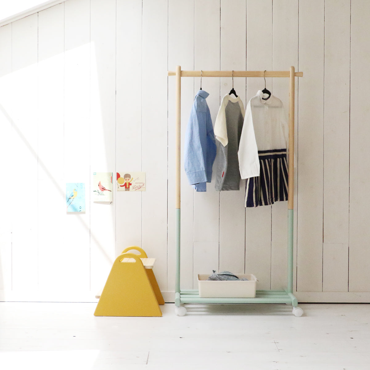 ラック Kids Hanger Rack -mill- ハンガーラック コートハンガー 衣類収納