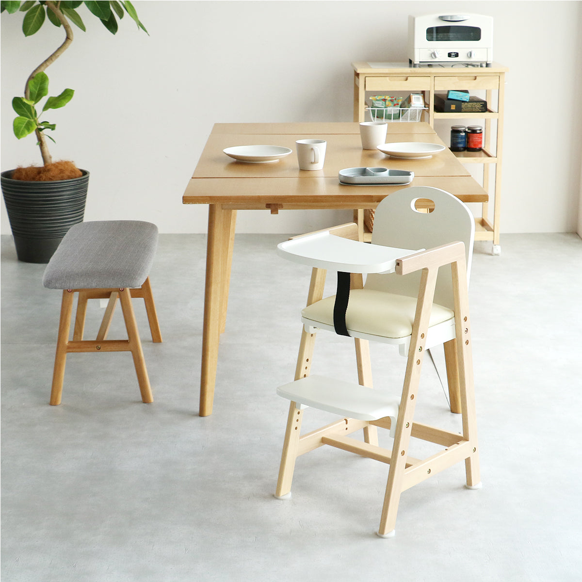 チェア Kids High Chair -hugmy- ダイニングチェア デザインチェア 回転チェア