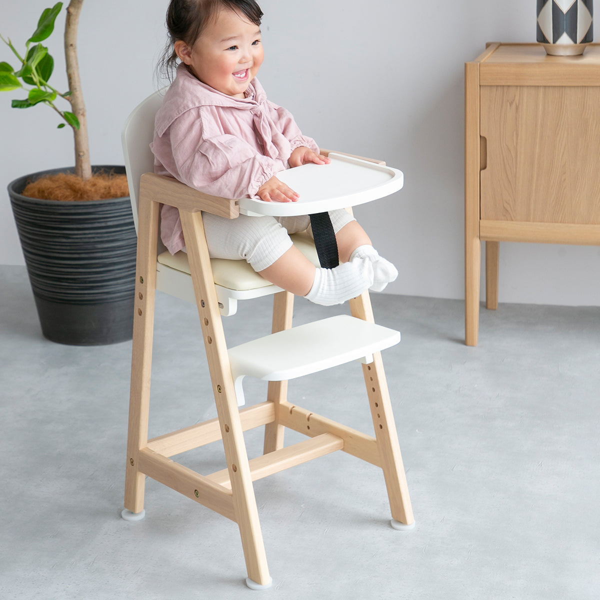 チェア Kids High Chair -hugmy- ダイニングチェア デザインチェア 回転チェア